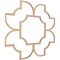Ekena Millwork 41W x 41H x 38T Small Anderson Decorative Fretwork Wood Ceiling Panels, Hickory CELW41X41X0375ANDHI - alternate 7